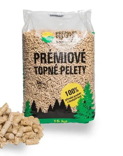 Dřevěné pelety Prémiové Topné Pelety ENplus A1 – paleta 1 050 kg
