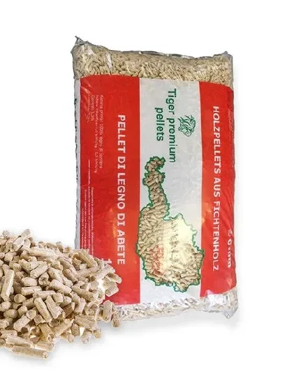 Dřevěné pelety Tiger Premium ENplus A1 – pytel 15 kg