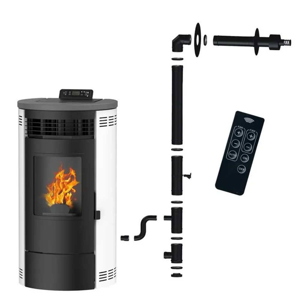 Kamna na pelety Flavia 15 kW – bílá