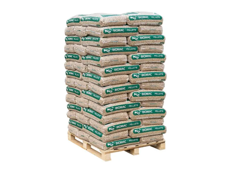 Dřevěné pelety BIOMAC TOP A1 – paleta 1 050 kg