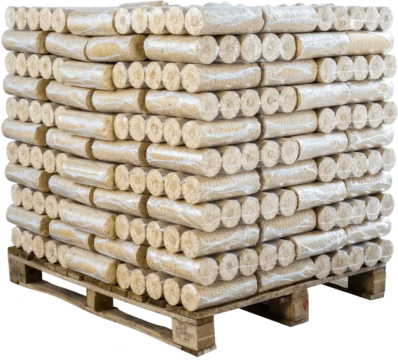 Dřevěné brikety BIOMAC ENERGO 10 – paleta 1 000 kg