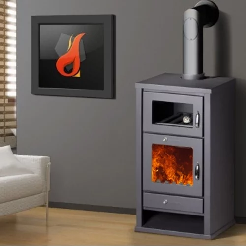 Kamna na dřevo BELLEZA DELUXE F 16 kW s troubou