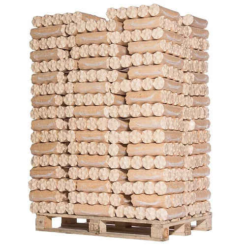 Husté lisované dřevo z měkkého dřeva – paleta 960 kg